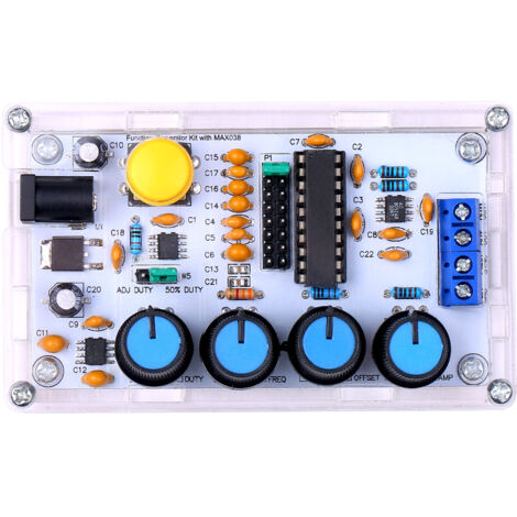 Kit de générateur de signaux MAX038 à monter soi-même Générateur de fonctions 1 Hz 20 MHz Générateur d'amplificateur opérationnel haute vitesse Sinus/Triangle/Rectangulaire/Dent de scie (1/5)