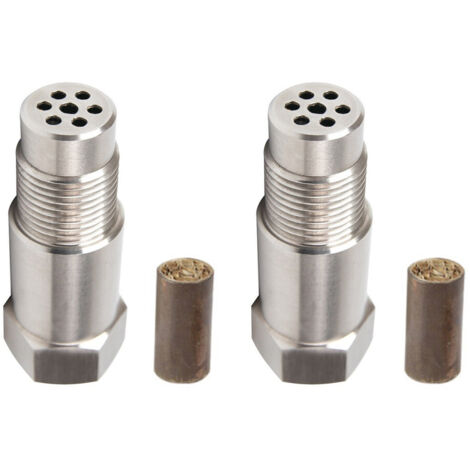 Lot de 2 capteurs d'O2, capteur d'oxygène pour voiture Cel Fix Check Engine Light Eliminator Adapter Oxygen M18X1.5 (1/5)