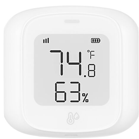 Moniteur de température et d'humidité Zigbee Capteur intelligent de température et d'humidité avec écran LCD Thermomètre et hygromètre d'intérieur Compatible avec Alexa Google Home (1/5)