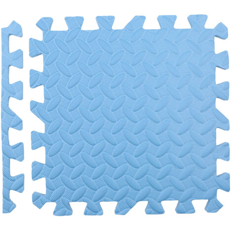 Lot de 12 tapis en mousse EVA à emboîter pour aire de jeux, tapis de puzzle, plusieurs couleurs, tapis antidérapant avec bordure de finition (1/5)