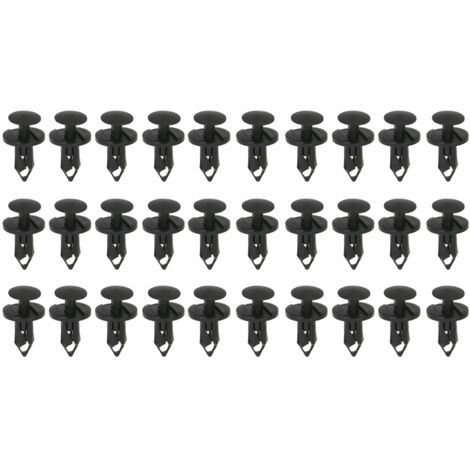 Lot de 30 attaches de pare-chocs en nylon pour pare-chocs et rivets universels de 8 mm pour remplacement de clips de pare-chocs et de garde-boue (1/5)