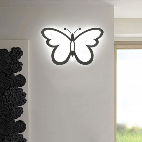 Applique murale moderne à LED en forme de papillon pour chevet, couloir, éclairage mural, décoration de la maison (1/5)