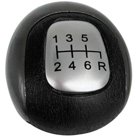 Pommeau de levier de vitesse argenté à 6 rapports pour Honda Civic 2006-2011 (modèles DX, EX et LX) (1/5)