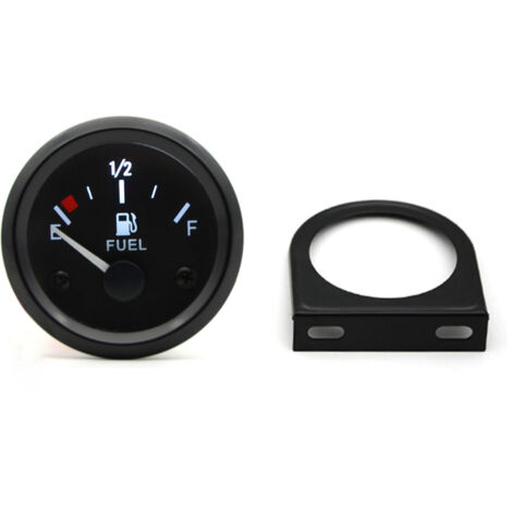 Jauge de niveau de carburant 2'' 52 mm, indicateur de niveau de carburant 12 V pour voiture avec rétroéclairage LED