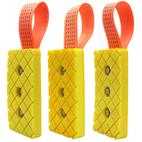 Kit 3 barres traction jaunes pour réparation bosses voiture – Outil redressage carrosserie, grande taille