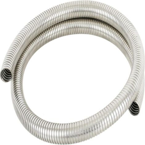 Tuyau flexible d'échappement universel en acier inoxydable - 72 po (183 cm) de longueur (1,8 m) - diamètre intérieur de 1 po (2,5 cm) (1/5)