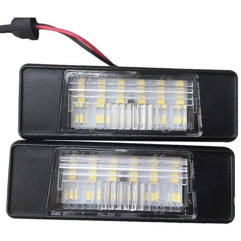 Lot de 2 feux de plaque d'immatriculation arrière à LED pour X-Trail, Juke, Qashqai et Versa