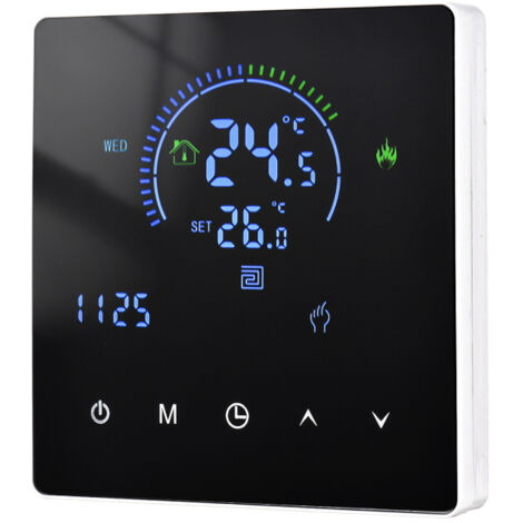 Thermostat intelligent WiFi pour chauffage électrique – Écran tactile LCD, programmable par appli, compatible chauffage sol (1/5)