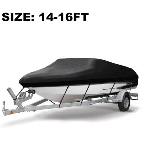 Housse bateau imperméable Oxford 300D argentée 530x290cm – Protection UV anti-écrasement pour yacht 4.27-4.88m
