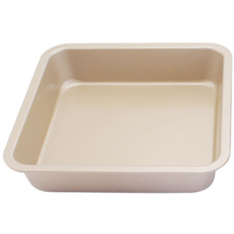 Moule à pizza carré antiadhésif en acier carbone – Idéal pour gâteaux, pains et pâtisserie maison (1/5)