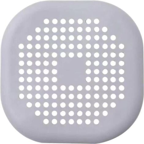 Bathroom for bathroom, kitchen foldable silicone filter, shower drain cover hair catcher, used for bathroom shower, bathtub and kitchen, with suction cups, easy to install and clean (1/5)