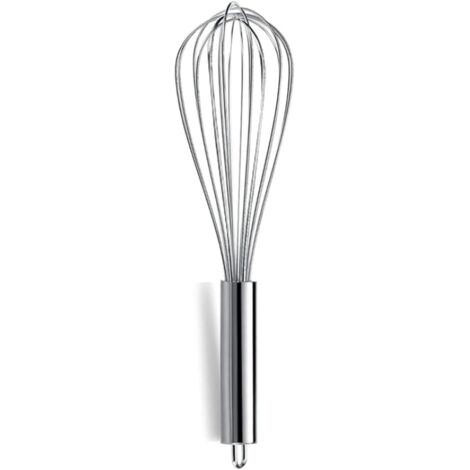 Fouet ballon à main en acier inoxydable 6 pouces – Argent, idéal pour pâtisserie