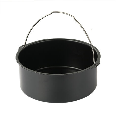 Cake Baking Supplies Air Fryer Accessories Multi-size Baking Basket Round with Stainless Steel Portable Cake Basket