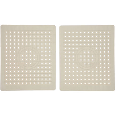 Kitchen Sink Mat 2PCS Food Grade Rubber Material NonSlip Easy to Clean Sink Protector Mat for Kitchen (1/5)