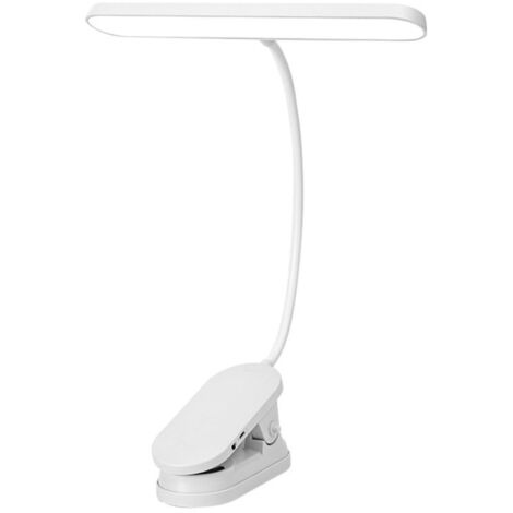 LED Desk Lamp, Creative Clip-on Lamp for Bedroom Study, Eye-protective Bedside Reading Lamp for Students, Rechargeable & Plug-in Small Lamp for Dormitories (1/5)
