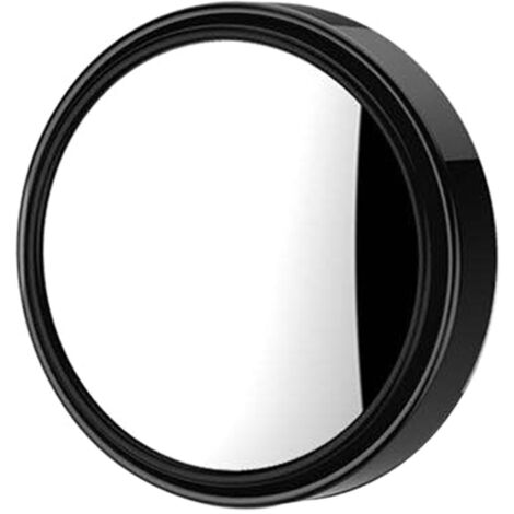 1 rétroviseur rond miniature pour voiture, rétroviseur auxiliaire d'angle mort, rotation à 360°, grand angle, convexe