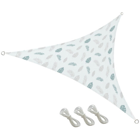 Voile d'ombrage triangulaire de 2 m (6,5 pi) avec protection UV, abri pour plantes de jardin, serre respirante pour terrasse, camping, jardin et piscine. (1/5)