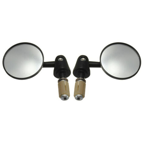 jeu de rétroviseur latéral convexe rotatif et pliable en aluminium, diamètre extérieur 22 mm (7/8''), embout de guidon de moto, accessoire modifié pour voitures et scooters universels.