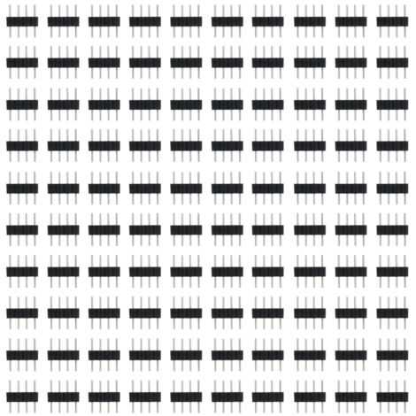 Lot 100 connecteurs mâles 4 broches pour ruban LED RGB – Noir, raccordement facile pour bricolage