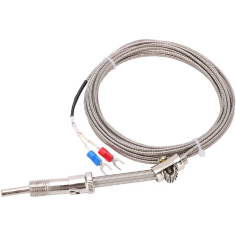 Sonde thermocouple blindée à ressort de compression de type K pour usine, 4 mètres (1/5)