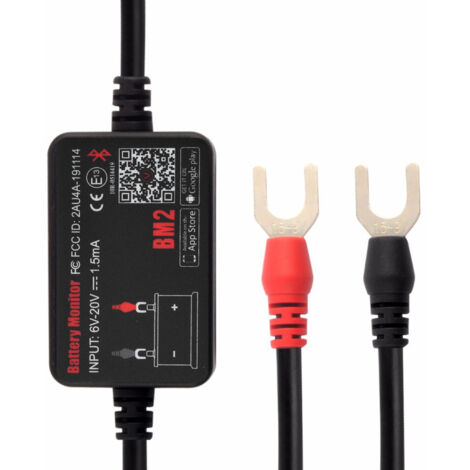 Moniteur de batterie BLE BM2 pour voiture, testeur de batterie 12 V avec détection de batterie Bluetooth, testeur de charge de batterie pour motos/bateaux/voitures/camions (1/5)