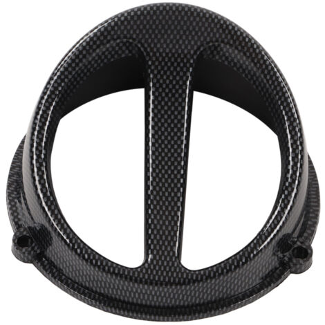 Cache de ventilateur de refroidissement pour moteur de moto, style fibre de carbone, compatible avec les modèles GY6 125cc, 150cc, 152QMI et 157QMJ.