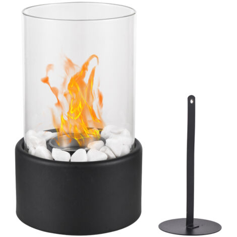 Cheminée bioéthanol de table, brasero, pot de cheminée bio pour intérieur et extérieur, décoration pour maison, jardin, balcon, cadeau d'anniversaire, longue durée de combustion et sans fumée. (1/5)