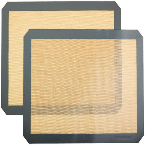 Tapis de cuisson en silicone antiadhésif Basics, compatible avec les aliments, lot de 2, beige/gris, rectangulaire, 42 x 29,5 cm (1/5)
