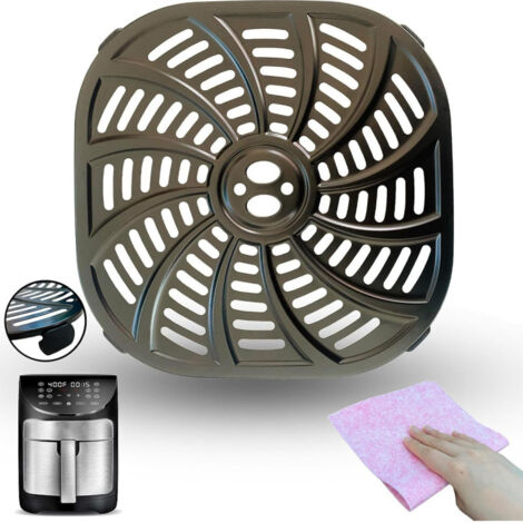 Plaque cuisson air fryer Gourmia 22.8cm – Antiadhésive, compatible GAF798 GAF716 (1/5)