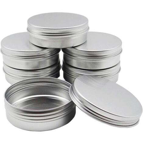Emballage en boîte aluminium à fermeture filetée pour bonbons au thé, crème cosmétique, petits emballages secondaires en aluminium