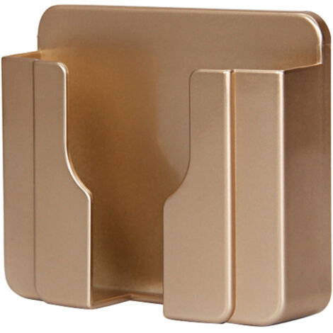 Organisateur de téléphone mural à fixer au chevet du lit, sans perçage, station de charge auto-adhésive pour téléphone portable, supports muraux avec télécommande pour salon, chambre, salle de bain, d (1/5)
