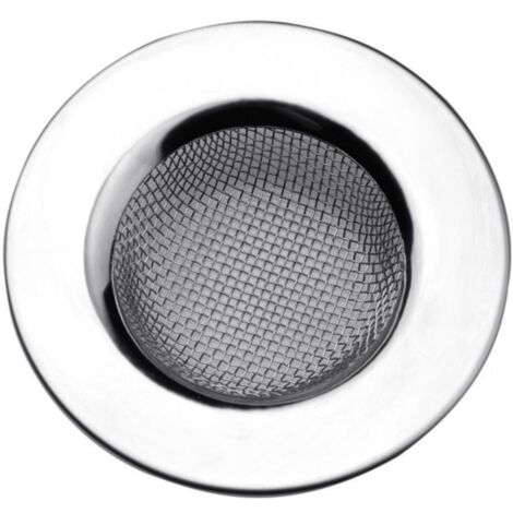 Filtre de lavabo en acier inoxydable 304 pour usage domestique, filtre à mailles anti-cheveux pour lavabo de salle de bain (1/4)