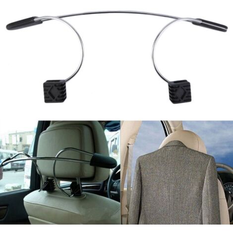 Accessoires intérieurs, cintre pour appuie-tête de siège auto (1 pièce) pour vêtements, vestes, costumes, porte-vêtements de voiture, cintre pour costume de voiture
