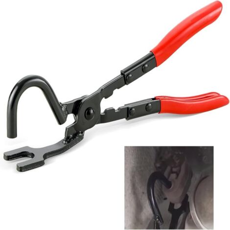 Outil de démontage des supports d'échappement, pince robuste pour une séparation facile des supports et fixations en caoutchouc, compatible avec tous les supports d'échappement en caoutchouc. (1/5)