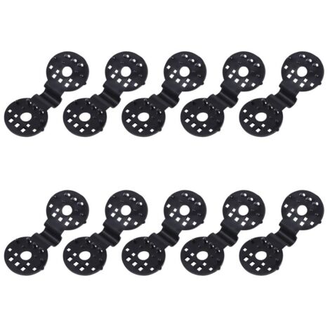 Lot de 10 pinces en plastique détachables et multifonctionnelles pour toiles d'ombrage, idéales pour les cultures extérieures. (1/5)