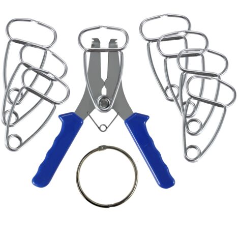 Pince à ressort avec 8 serre-joints à onglet, outil de travail du bois, pince à onglet et clips pour cadres, moulures, coins d'onglet en bois et composite (1/5)