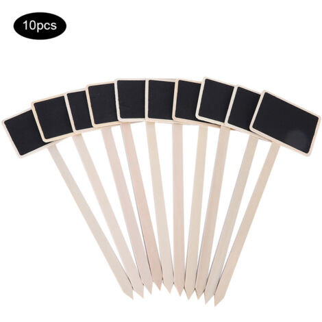 Lot de 10 étiquettes pour plantes et fleurs, mini tableau noir décoratif pour jardin. (1/5)