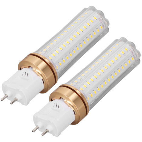 Lot de 2 ampoules LED G12 20W, type maïs, 2000 lm, angle d'éclairage 360°, puce SMD, pour plafonniers et lampadaires, éclairage neutre.