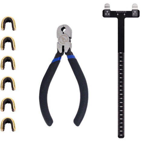 Outil de réglage pour arc à poulies : pince à encoches, équerre en T, règle de réglage, accessoires pour cordes d'arc classique et à poulies (1/5)