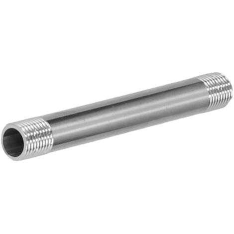 Raccords de tuyauterie en acier inoxydable G1/4 mâle 10 cm, filetage mâle, joint fileté, fournitures de plomberie