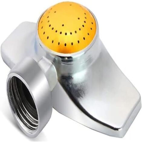 Arroseur à faisceau métallique à 360 degrés, petit arroseur de jardin pour petites surfaces, arroseur de pelouse pour terrasse, jet circulaire avec débit d'eau doux pour l'arrosage du jardin (1, jaune