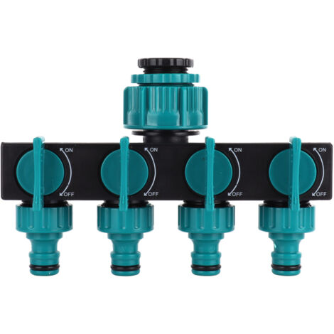 Répartiteur de tuyau d'arrosage à 4 voies, distributeur de raccords pour robinet d'eau, outil d'irrigation agricole et de jardin