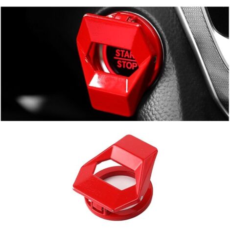 Cache-bouton de démarrage/arrêt moteur, cache-bouton de démarrage en alliage de zinc, fil décoratif pour commande d'alimentation, cache-bouton universel