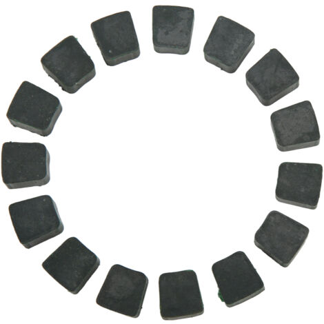 Lot de 15 plaquettes d'embrayage moteur carrées vertes de rechange pour vélos motorisés 49cc et 80cc