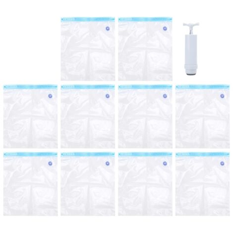 10 sacs de séchage sous vide pour filament PLA (pièces d'imprimante 3D) + 1 pompe d'extraction d'air