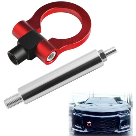 Crochet de remorque décoratif, anneau de remorquage, crochet de traction de remplacement pour pare-chocs avant en métal peint, compatible avec Chevrolet Camaro (2016+)