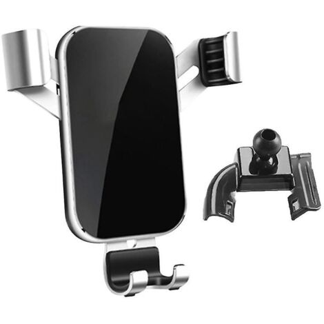Support de téléphone portable pour voiture, fixation par gravité sur la sortie d'air, pour XC40, argent (1/5)