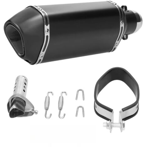 Petit silencieux d'échappement hexagonal modifié, usage général, pour motos sportives, 51 mm, noir (1/5)