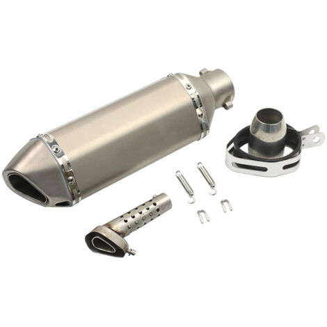 Pot d'échappement universel en acier inoxydable de 38 à 51 mm pour motos, silencieux modifié compatible avec la plupart des motos (1/5)
