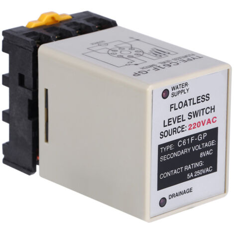 Contrôleur de niveau de liquide sans flotteur C61F-GP AC220V 50/60HZ avec socle